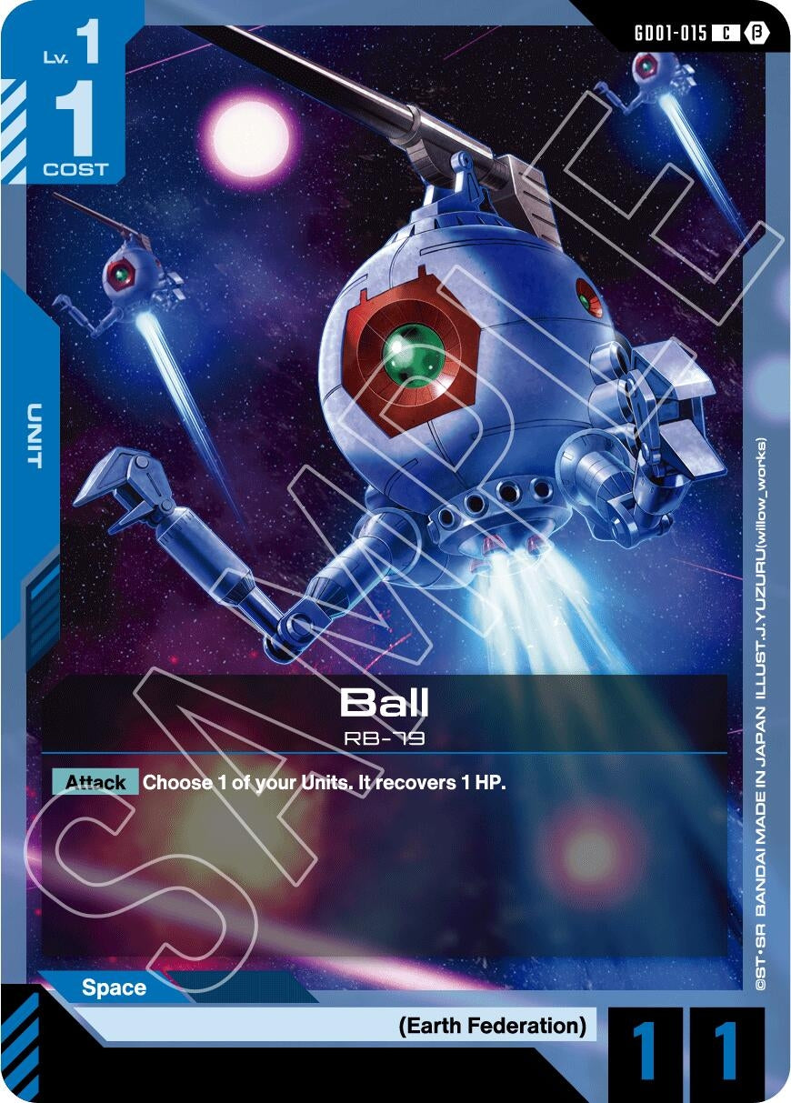 Image for Ball (GD01-015) (Edition Beta) (GD01_b) - Gundam Card Game
