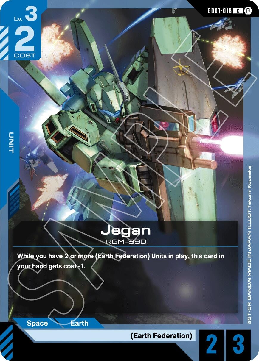 Image for Jegan (GD01-016) (Edition Beta) (GD01_b) - Gundam Card Game