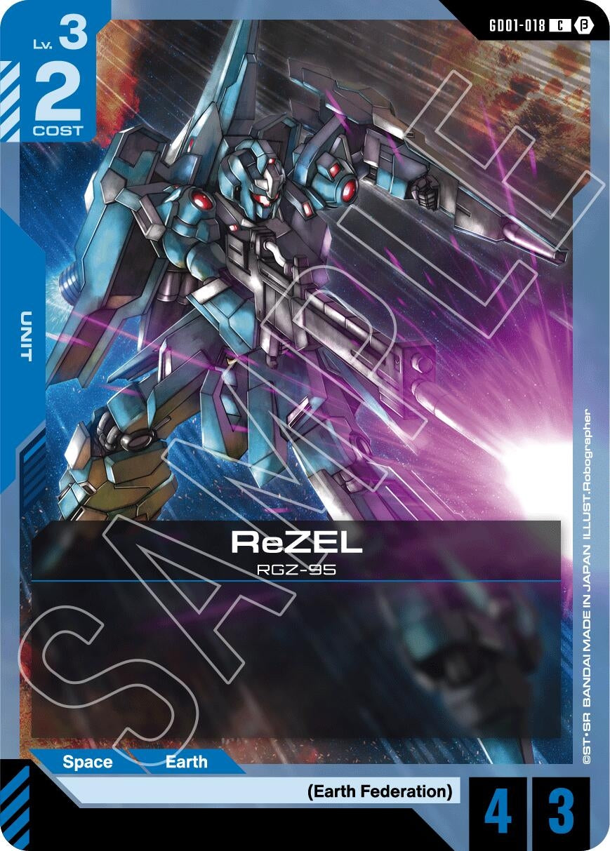 Image for ReZEL (GD01-018) (Edition Beta) (GD01_b) - Gundam Card Game