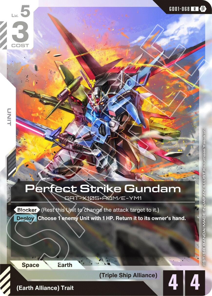Image for Perfect Strike Gundam (GD01-068) (Edition Beta) (GD01_b) - Gundam Card Game