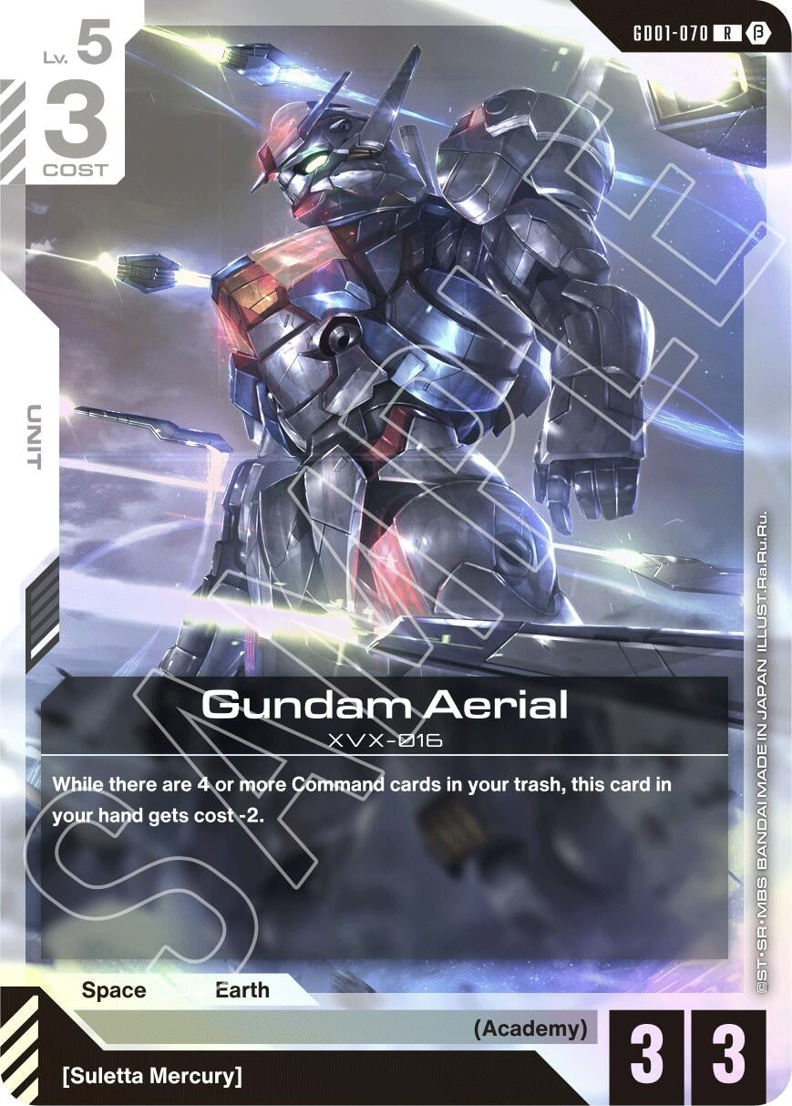 Image for Gundam Aerial (GD01-070) (Edition Beta) (GD01_b) - Gundam Card Game