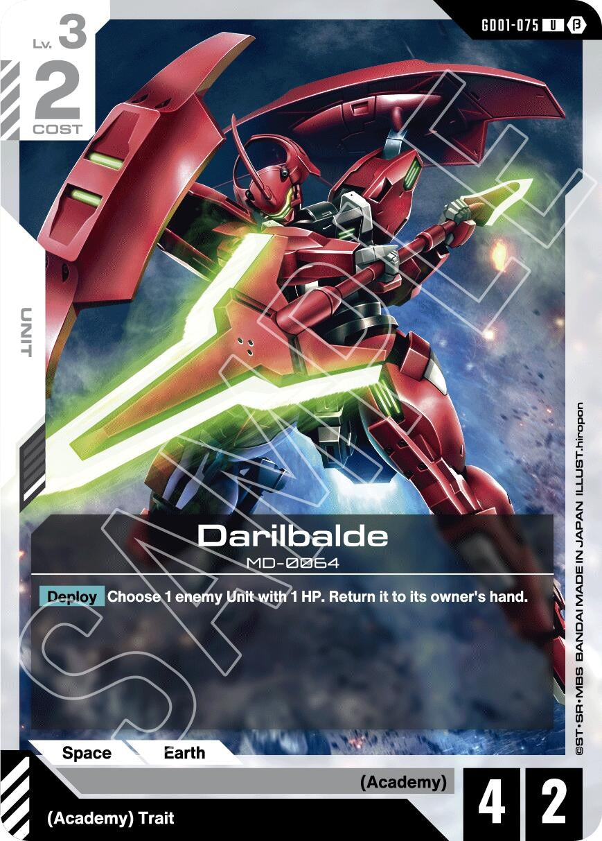 Image for Darilbalde (GD01-075) (Edition Beta) (GD01_b) - Gundam Card Game