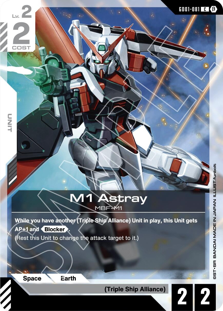 Image for M1 Astray (GD01-081) (Edition Beta) (GD01_b) - Gundam Card Game