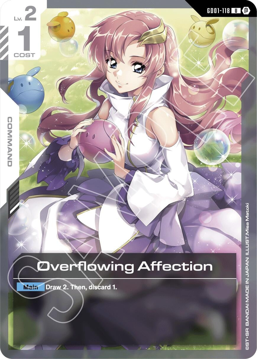 Image for Overflowing Affection (GD01-118) (Edition Beta) (GD01_b) - Gundam Card Game