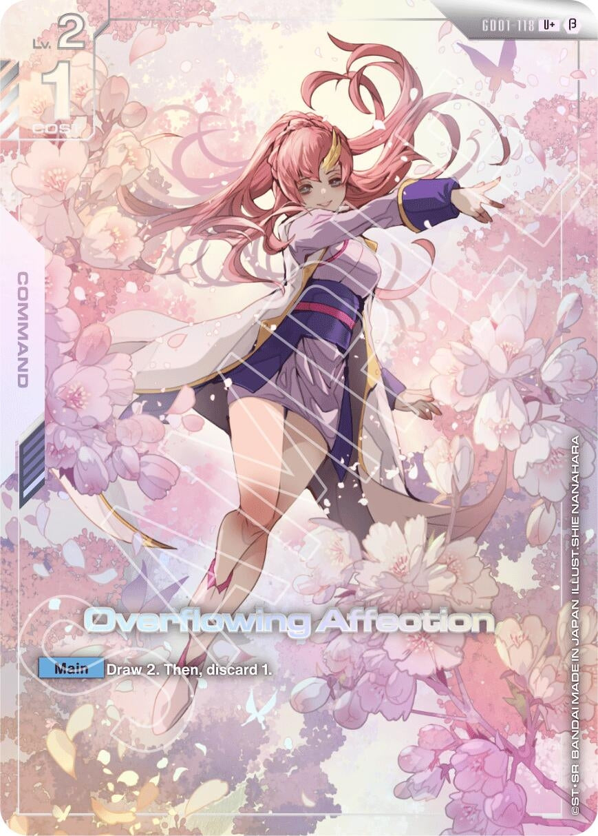 Image for Overflowing Affection (U+) (GD01-118) (Edition Beta) (GD01_b) - Gundam Card Game