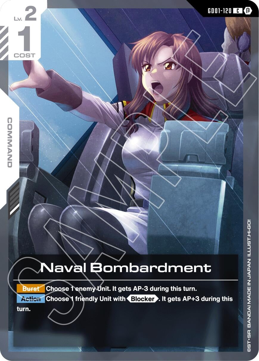 Image for Naval Bombardment (GD01-120) (Edition Beta) (GD01_b) - Gundam Card Game