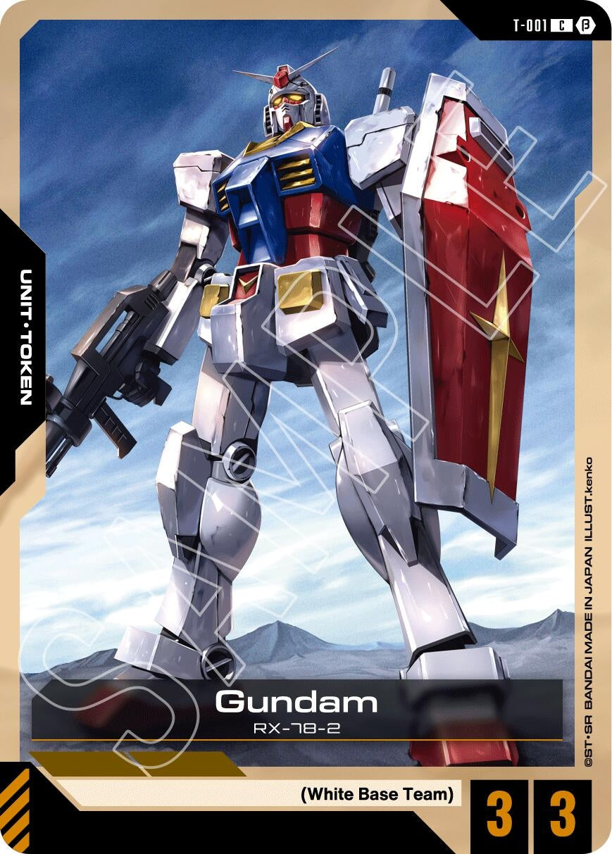 Image for Gundam (T-001) Token (T-001) (Edition Beta) (GD01_b) - Gundam Card Game