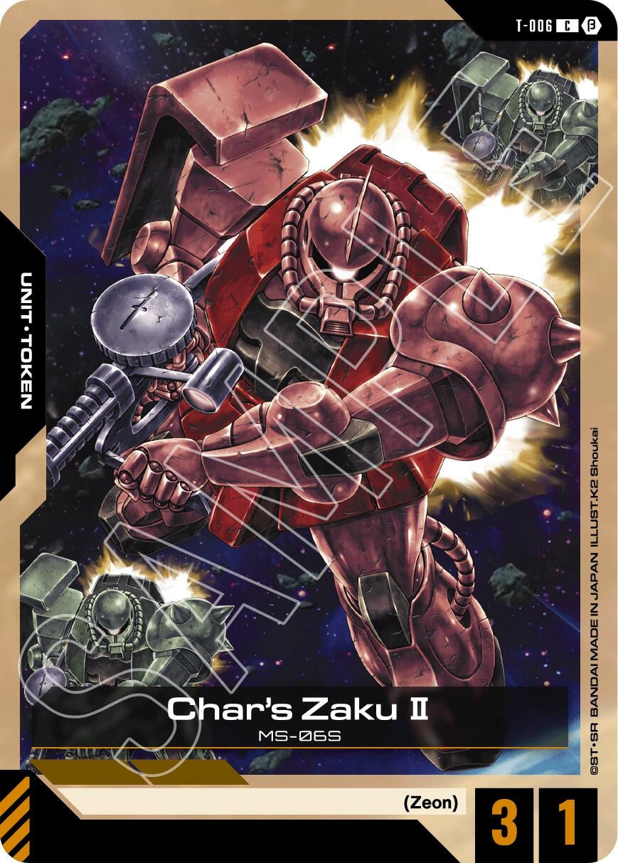 Image for Char's Zaku II (T-006) Token (T-006) (Edition Beta) (GD01_b) - Gundam Card Game