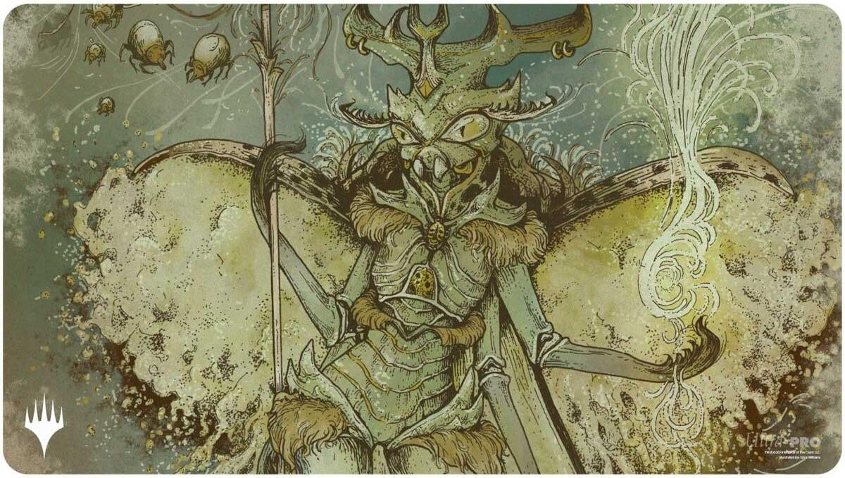 Image for Aetherdrift Playmat for Magic: The Gathering - Borderless Racer 5: Aatchik, Emerald Radian - Playmats