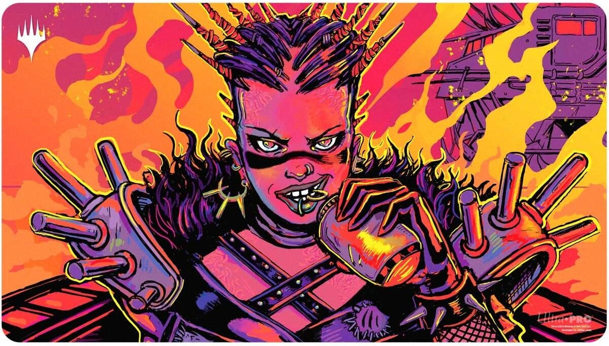 Image for Aetherdrift Playmat for Magic: The Gathering - Borderless Racer 4: Far Fortune End Boss - Playmats