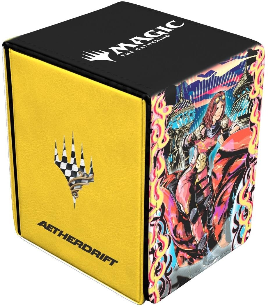 Image for Aetherdrift - Variant Art PW: Chandra, Spark Hunter Alcove Flip Deck Box for Magic: The Gathering - Deck Boxes