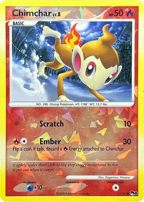 Image for Chimchar (Cracked Ice Holo) (012/017) (POP Series 8) (POP) - Pokemon