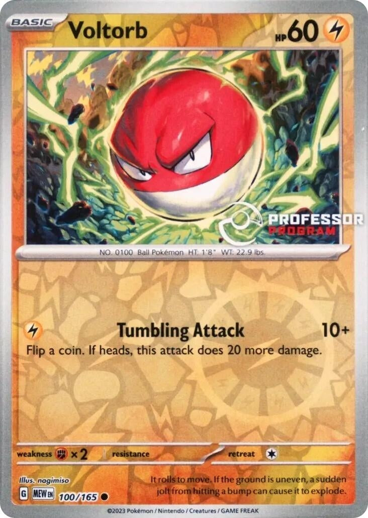 Image for Voltorb (100/165) (Professor Program Promos) (PPP) - Pokemon