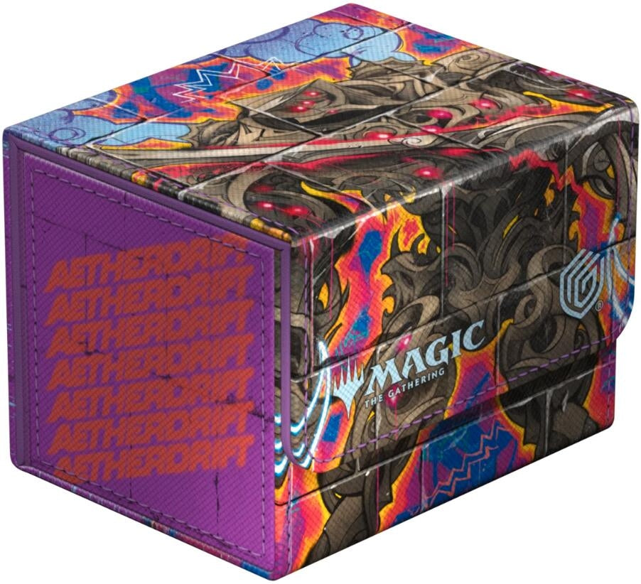 Image for Magic: The Gathering Aetherdrift Sidewinder 100+ Xenoskin Deck Box - Coalstoke Gearhulk - Deck Boxes