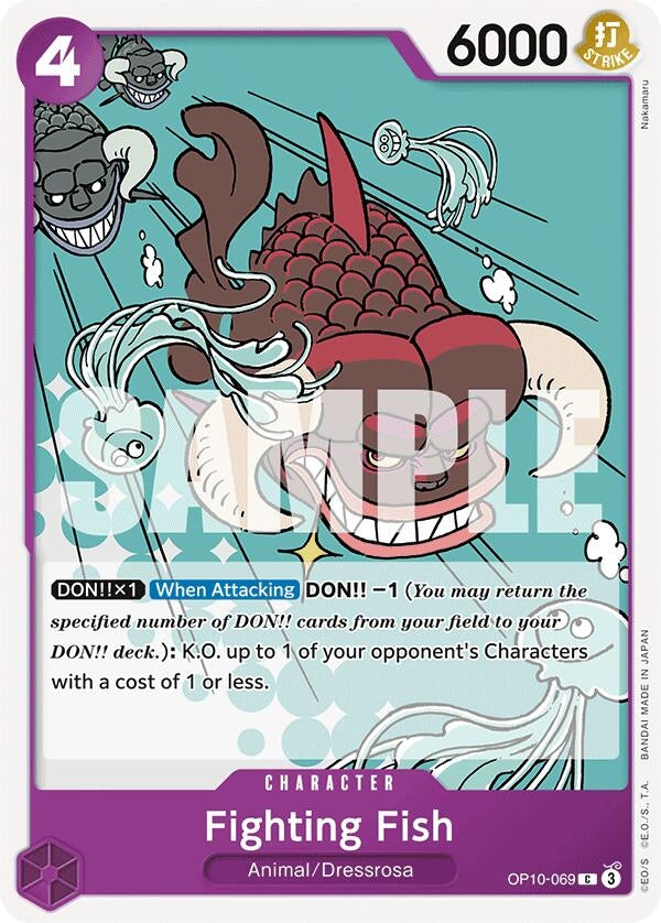 Image for Fighting Fish (OP10-069) (Royal Blood) (OP10) - One Piece Card Game