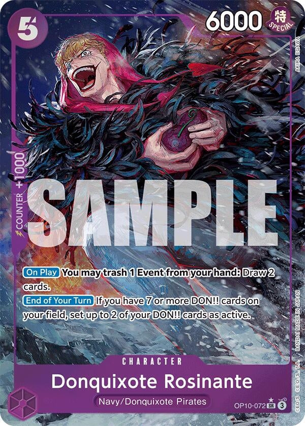 Image for Donquixote Rosinante (Parallel) (OP10-072) (Royal Blood) (OP10) - One Piece Card Game