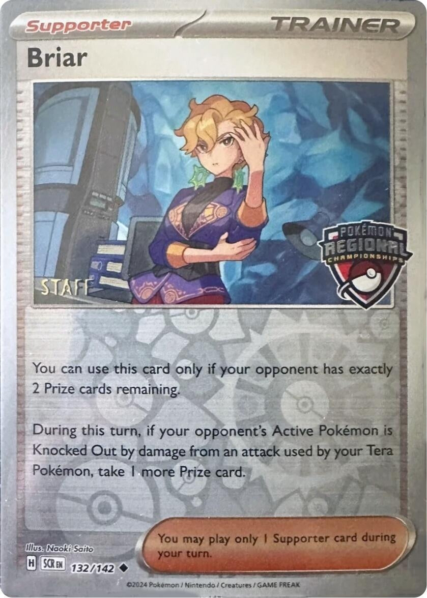 Image for Briar - 132/142 (Regional Championship) [Staff] (132/142) (League & Championship Cards) (PR) - Pokemon