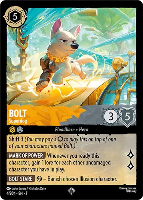 Image for Bolt - Superdog (4/204) (Archazia's Island) (7) - Disney Lorcana