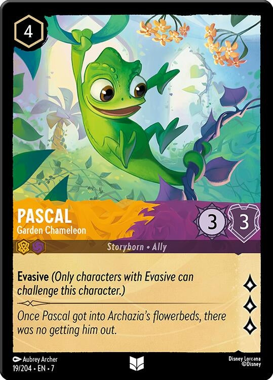 Image for Pascal - Garden Chameleon (19/204) (Archazia's Island) (7) - Disney Lorcana