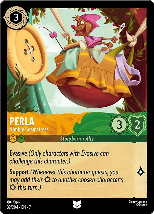 Image for Perla - Nimble Seamstress (32/204) (Archazia's Island) (7) - Disney Lorcana