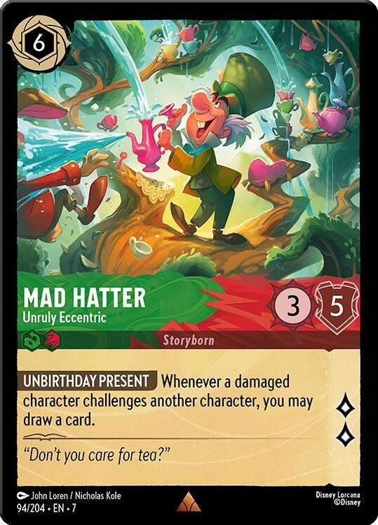 Image for Mad Hatter - Unruly Eccentric (94/204) (Archazia's Island) (7) - Disney Lorcana