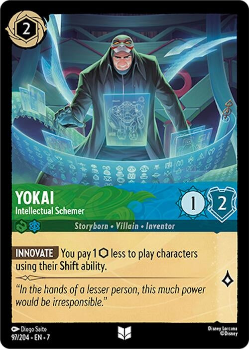 Image for Yokai - Intellectual Schemer (97/204) (Archazia's Island) (7) - Disney Lorcana