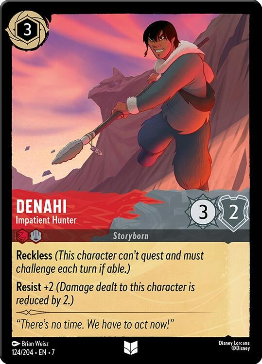 Image for Denahi - Impatient Hunter (124/204) (Archazia's Island) (7) - Disney Lorcana