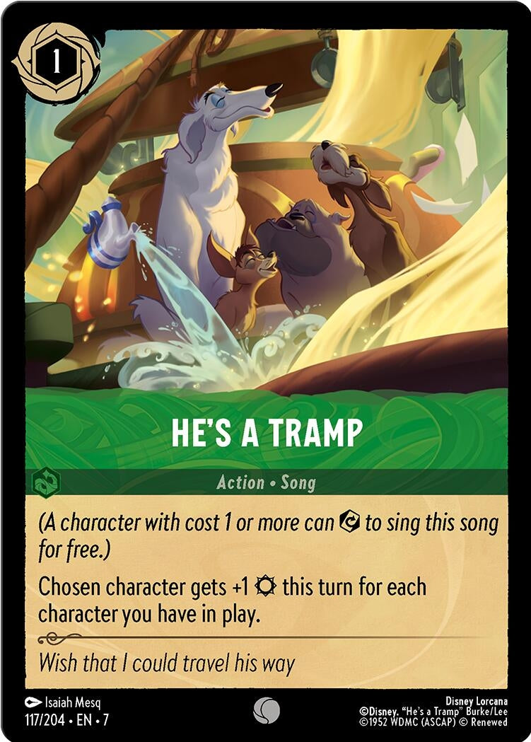 Image for He's a Tramp (117/204) (Archazia's Island) (7) - Disney Lorcana