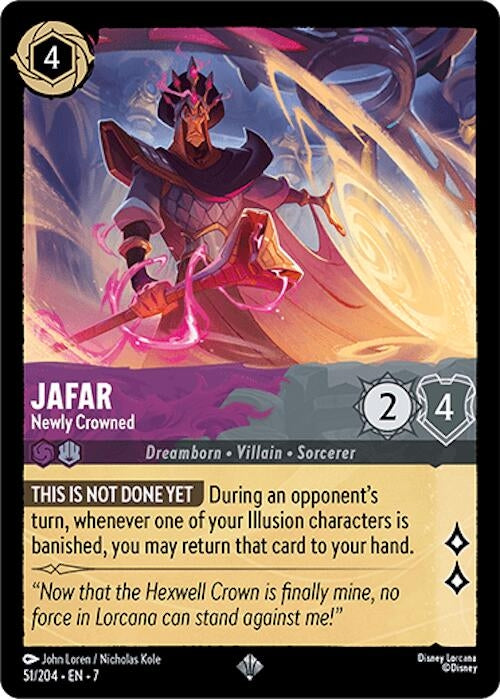 Image for Jafar - Newly Crowned (51/204) (Archazia's Island) (7) - Disney Lorcana