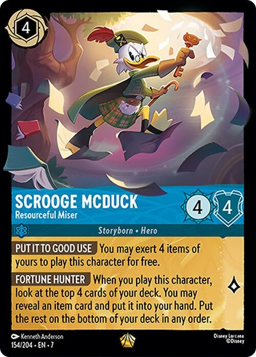 Image for Scrooge McDuck - Resourceful Miser (154/204) (Archazia's Island) (7) - Disney Lorcana