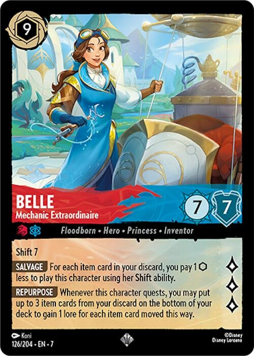 Image for Belle - Mechanic Extraordinaire (126/204) (Archazia's Island) (7) - Disney Lorcana