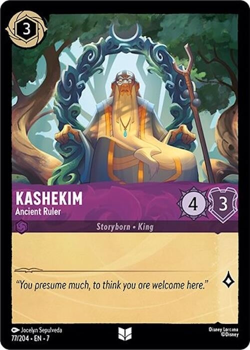 Image for Kashekim - Ancient Ruler (77/204) (Archazia's Island) (7) - Disney Lorcana