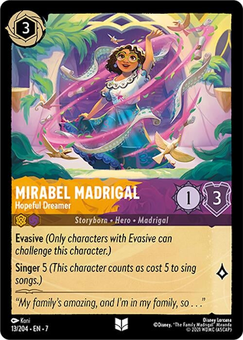 Image for Mirabel Madrigal - Hopeful Dreamer (13/204) (Archazia's Island) (7) - Disney Lorcana