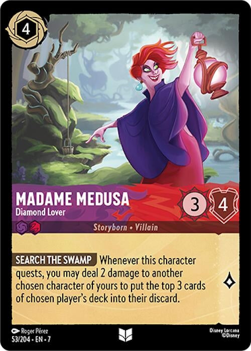 Image for Madame Medusa - Diamond Lover (53/204) (Archazia's Island) (7) - Disney Lorcana