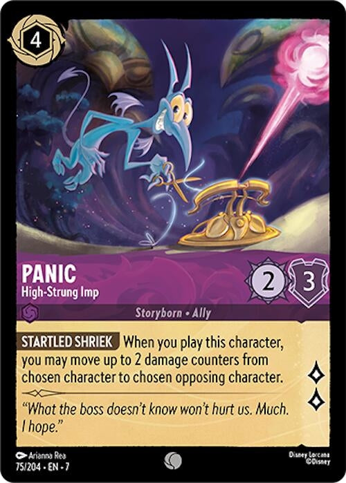 Image for Panic - High-Strung Imp (75/204) (Archazia's Island) (7) - Disney Lorcana