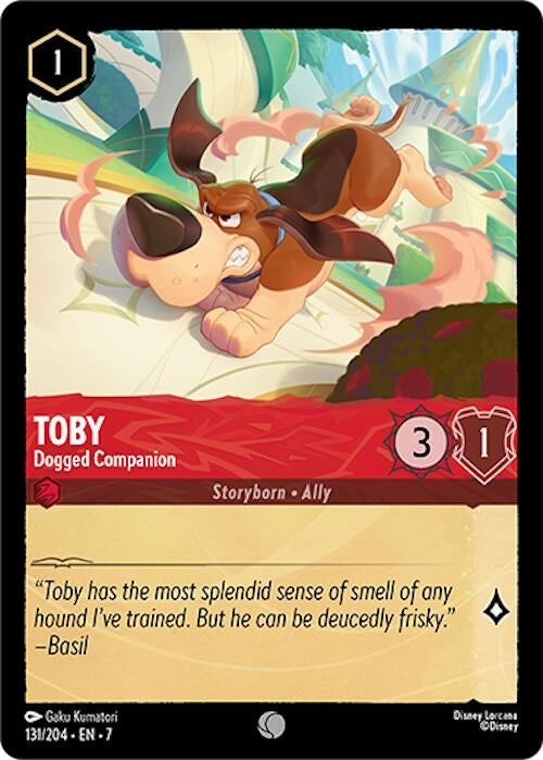 Image for Toby - Dogged Companion (131/204) (Archazia's Island) (7) - Disney Lorcana