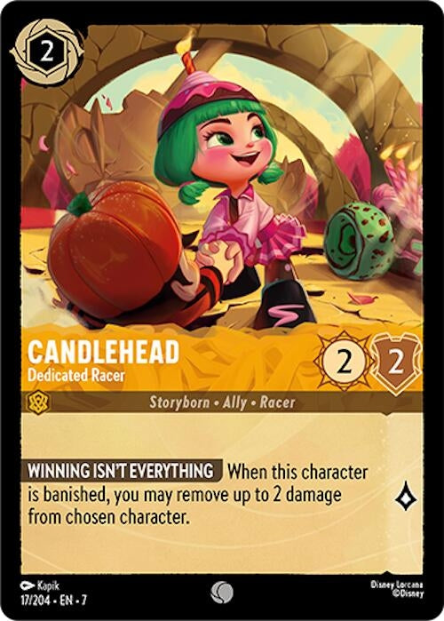 Image for Candlehead - Dedicated Racer (17/204) (Archazia's Island) (7) - Disney Lorcana