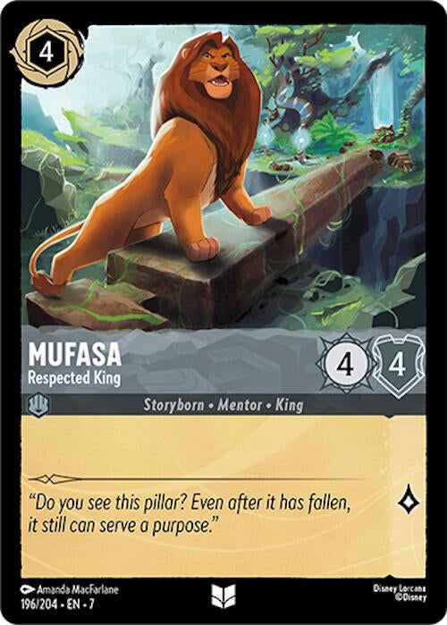 Image for Mufasa - Respected King (196/204) (Archazia's Island) (7) - Disney Lorcana