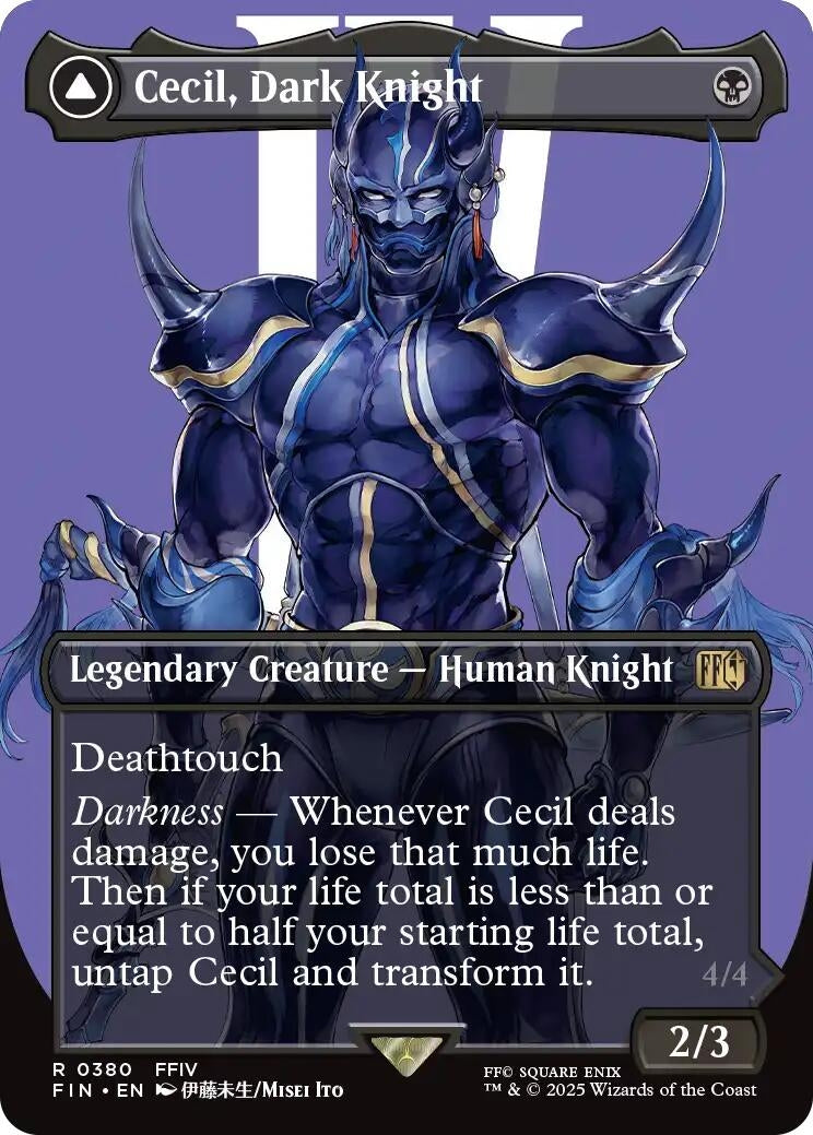 Cecil, Dark Knight (Borderless) (380) (FINAL FANTASY)