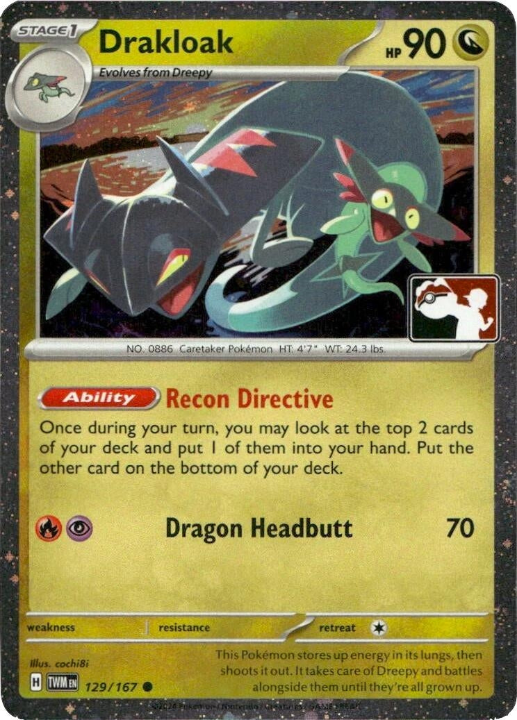 Image for Drakloak - 129/167 (Cosmos Holo) (129/167) (Prize Pack Series Cards) - Pokemon