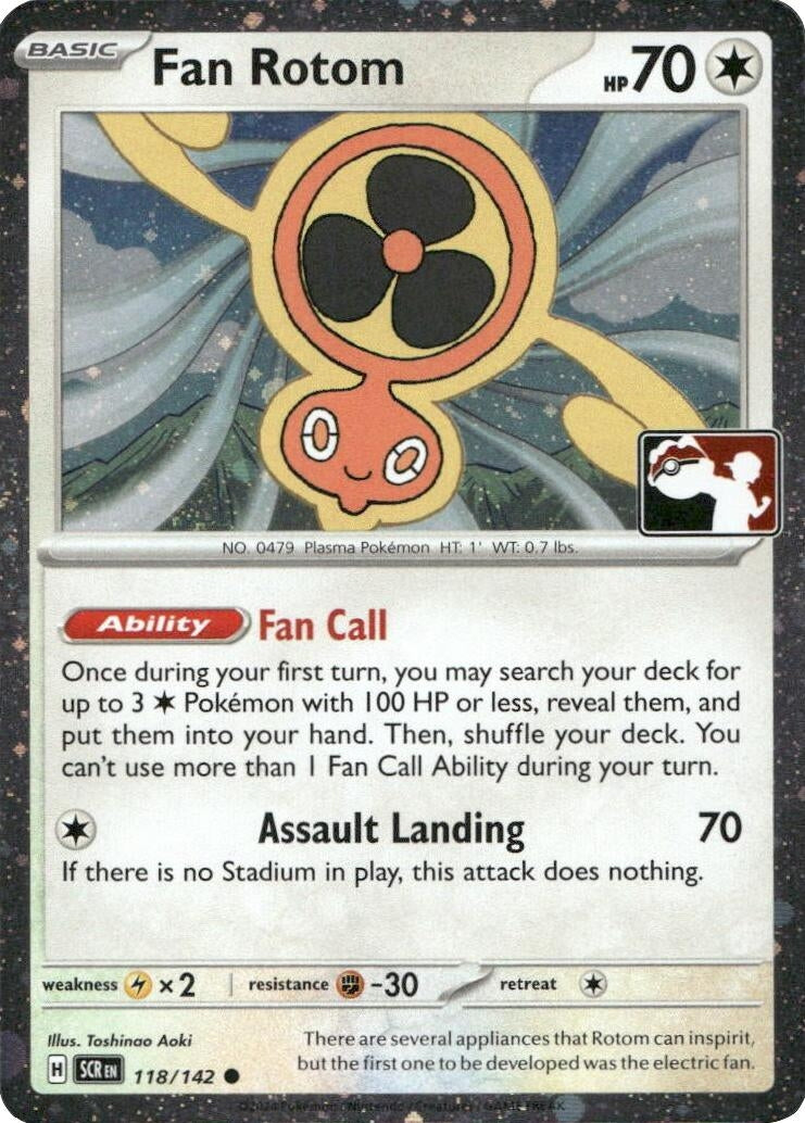 Image for Fan Rotom - 118/142 (Cosmos Holo) (118/142) (Prize Pack Series Cards) - Pokemon