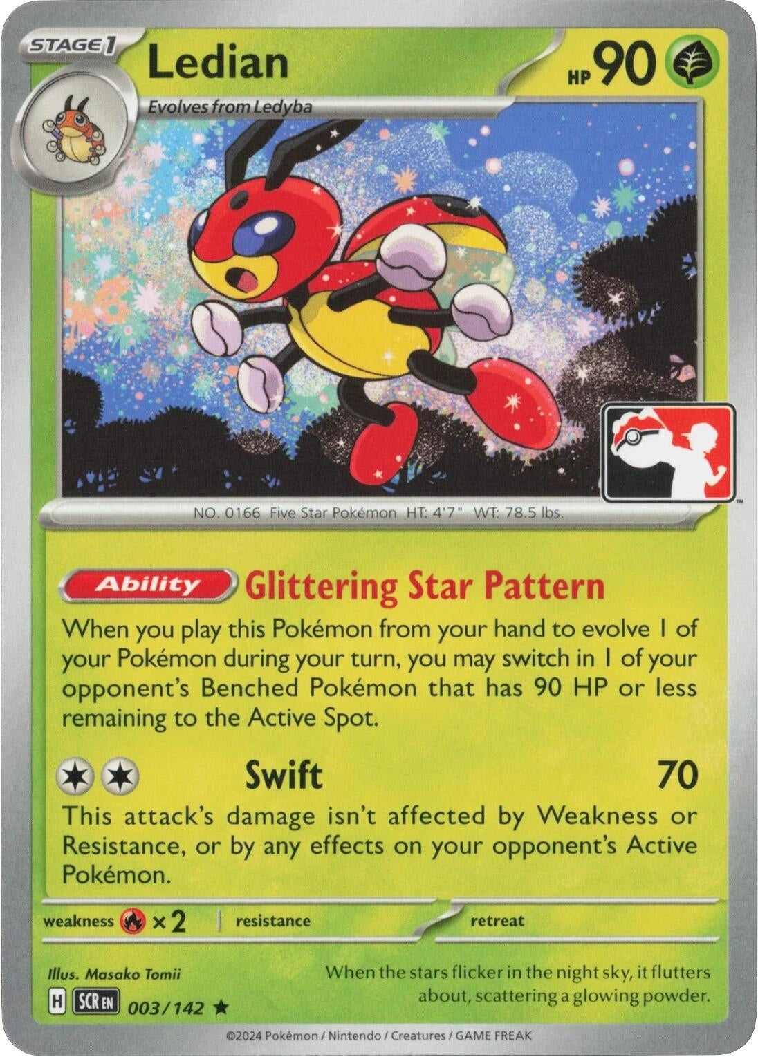 Image for Ledian (003/142) (Prize Pack Series Cards) - Pokemon