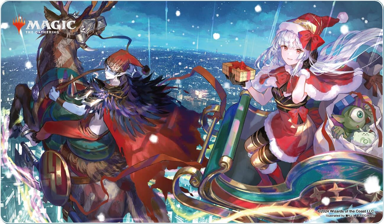 Image for Wandering Emperor's Christmas Campaign Playmat for Magic: The Gathering - Playmats