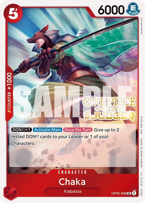 Image for Chaka (Judge Pack Vol. 5) (OP05-008) (One Piece Promotion Cards) (OP-PR) - One Piece Card Game