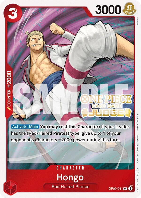 Image for Hongo (Judge Pack Vol. 5) (OP09-011) (One Piece Promotion Cards) (OP-PR) - One Piece Card Game