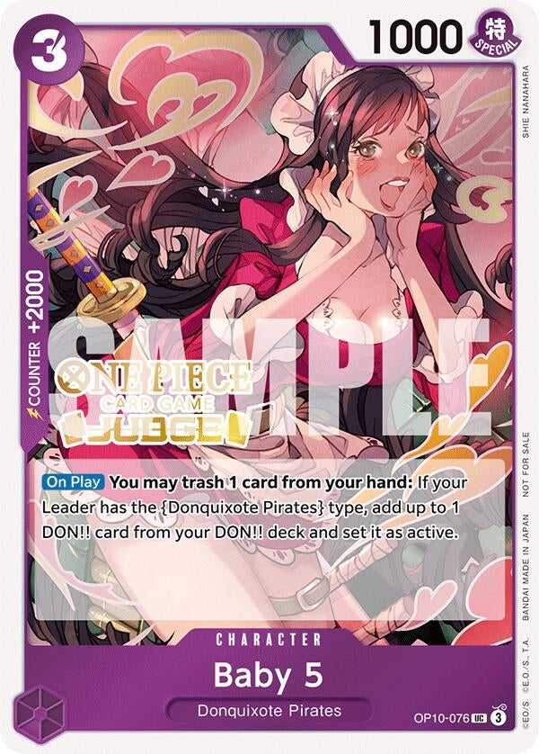 Image for Baby 5 (Judge Pack Vol. 5) (OP10-076) (One Piece Promotion Cards) (OP-PR) - One Piece Card Game