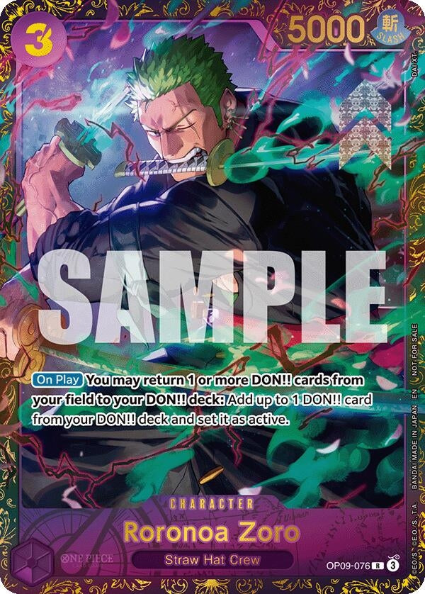 Image for Roronoa Zoro (Championship 25-26 Regionals Season 1) (OP09-076) (One Piece Promotion Cards) (OP-PR) - One Piece Card Game