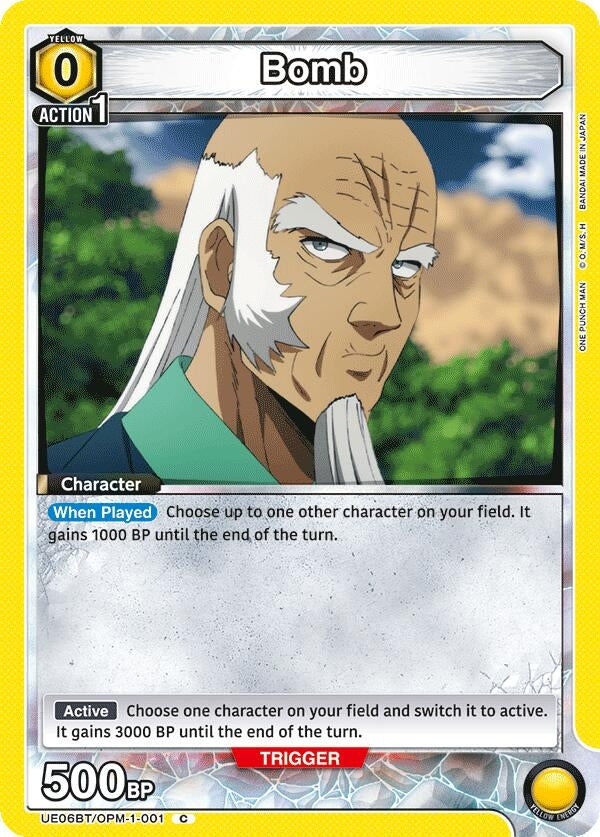 Image for Bomb (001) (UE06BT/OPM-1-001) (UE06BT: One Punch Man) (UE06BT) - Union Arena