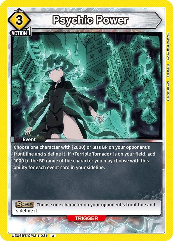 Image for Psychic Power (UE06BT/OPM-1-031) (UE06BT: One Punch Man) (UE06BT) - Union Arena