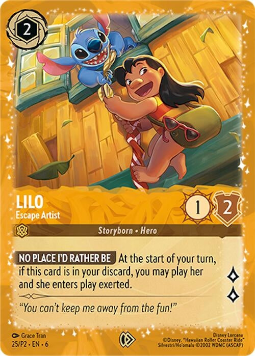 Image for Lilo - Escape Artist (25) (Disney Lorcana Promo Cards) (DLPC) - Disney Lorcana